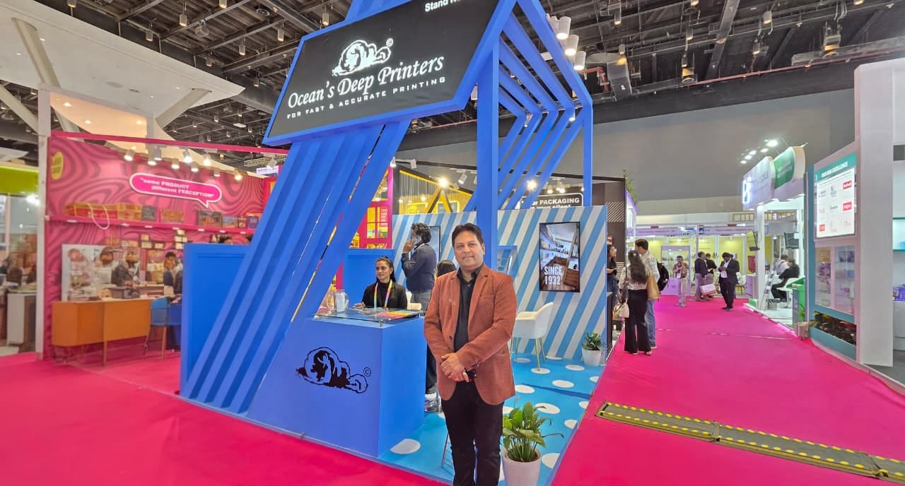 Among the newer launches drawing attention at the stall was a custom cream packaging solution 